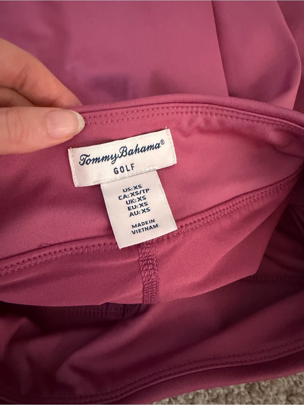 TOMMY BAHAMA GOLF Pink Golf Skort Size XS NWT - Picture 4 of 5